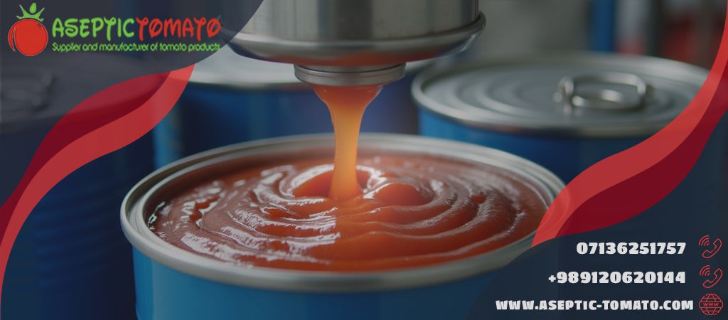 مراحل تولید رب گوجه فرنگی اسپتیک صادراتی